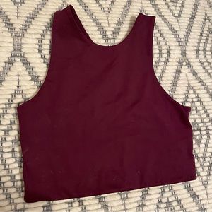 Purple girlfriend collective sports bra